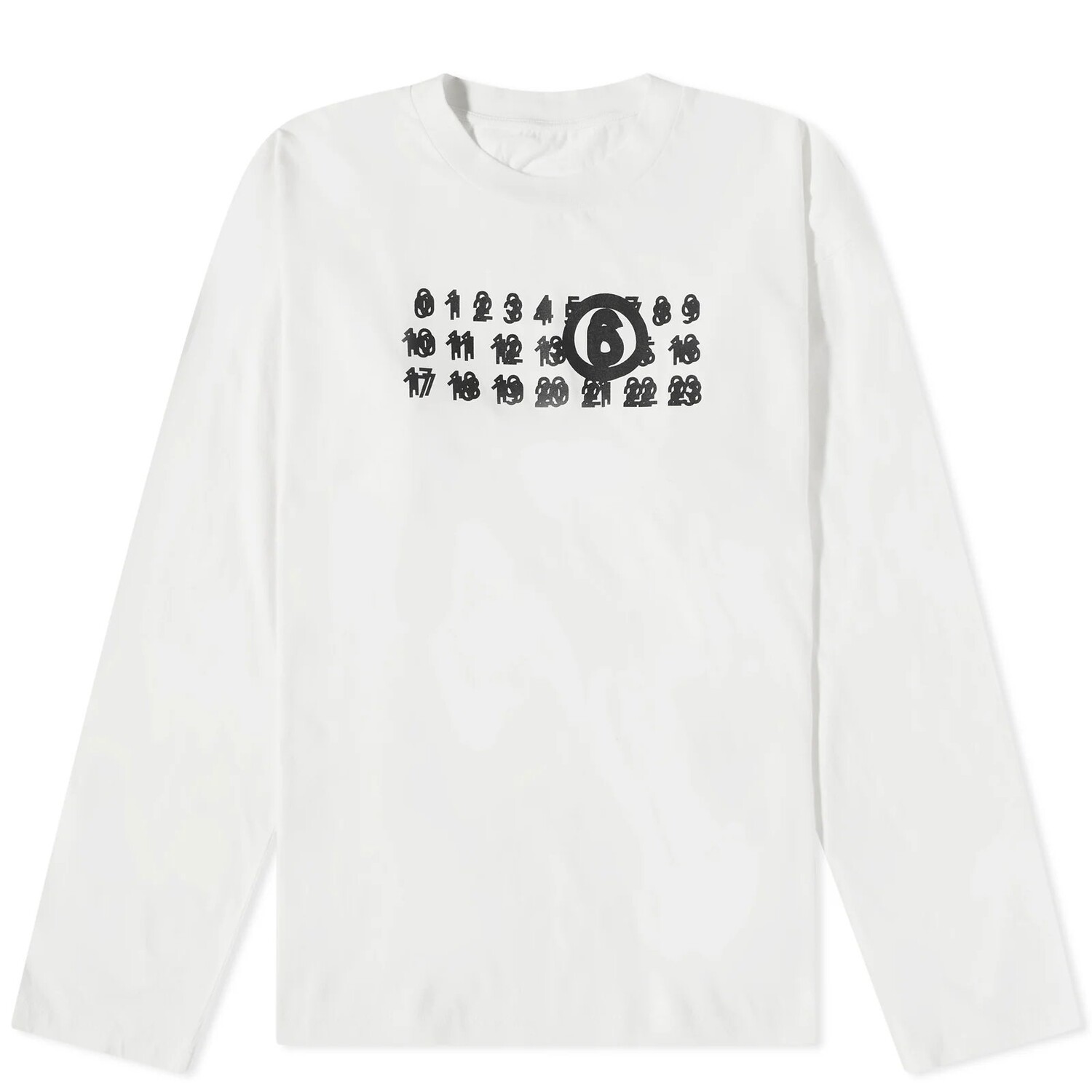 

Лонгслив Mm6 Maison Margiela Triple Logo, белый
