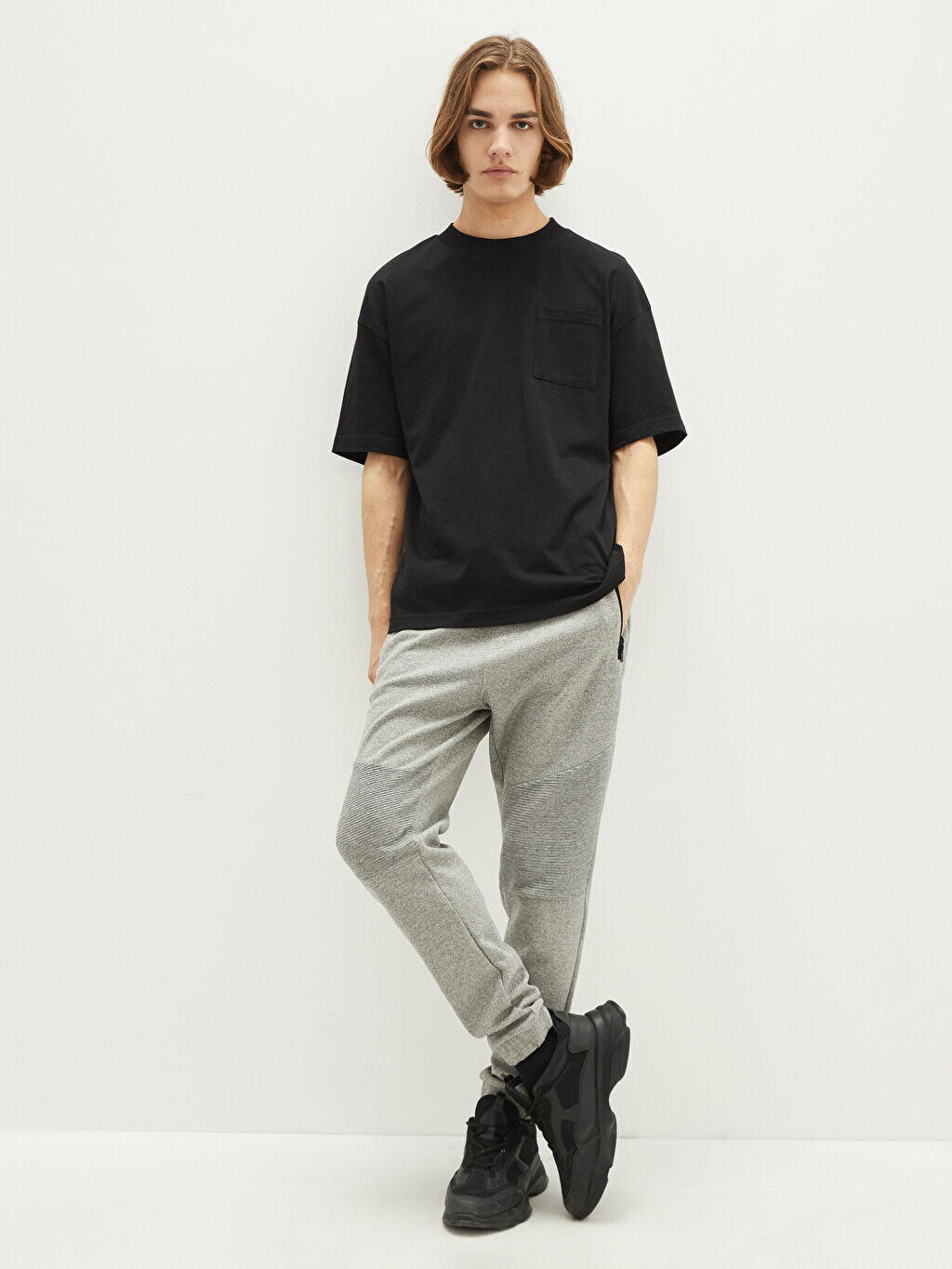 

Мужские спортивные джоггеры Slim Fit LCW Casual, серый/черный