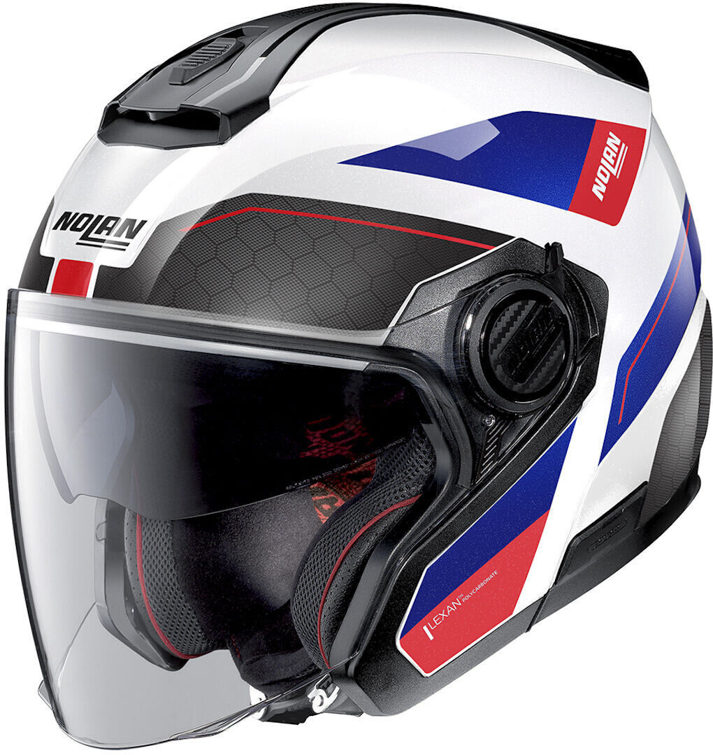 

Шлем Nolan N40-5 Pivot N-Com реактивный, белый/синий/красный