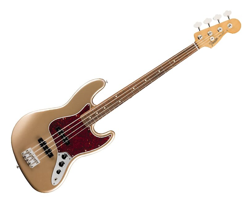 

Fender Vintera '60s Jazz Bass - Firemist Gold с накладкой на гриф Pau Ferro