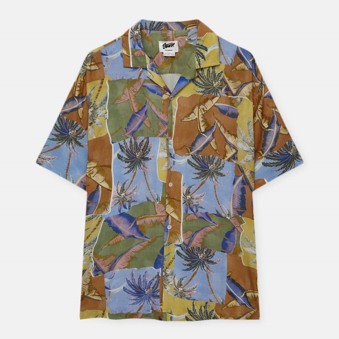 

Рубашка Pull&Bear Short Sleeve Palm Tree, мультиколор