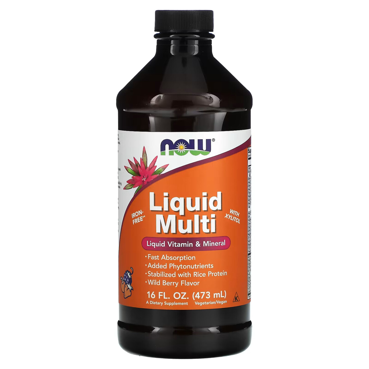 

NOW Foods, Пищевая добавка Liquid Multi, со вкусом диких ягод, 473 мл