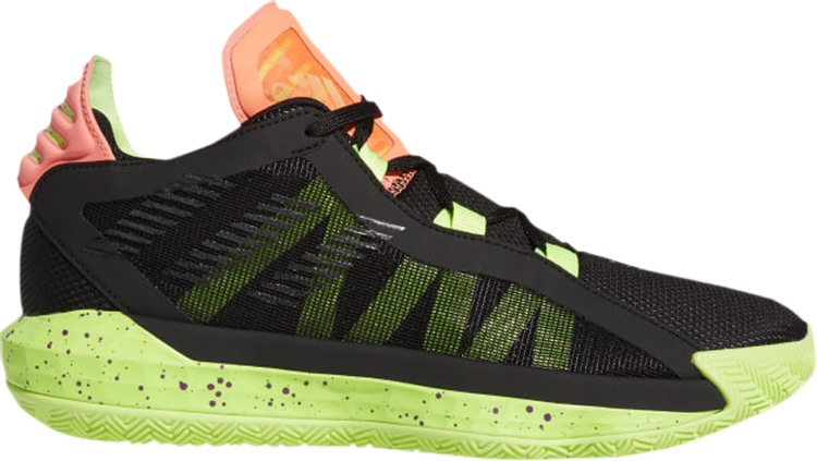 

Кроссовки Adidas Dame 6 'Signal Green', черный