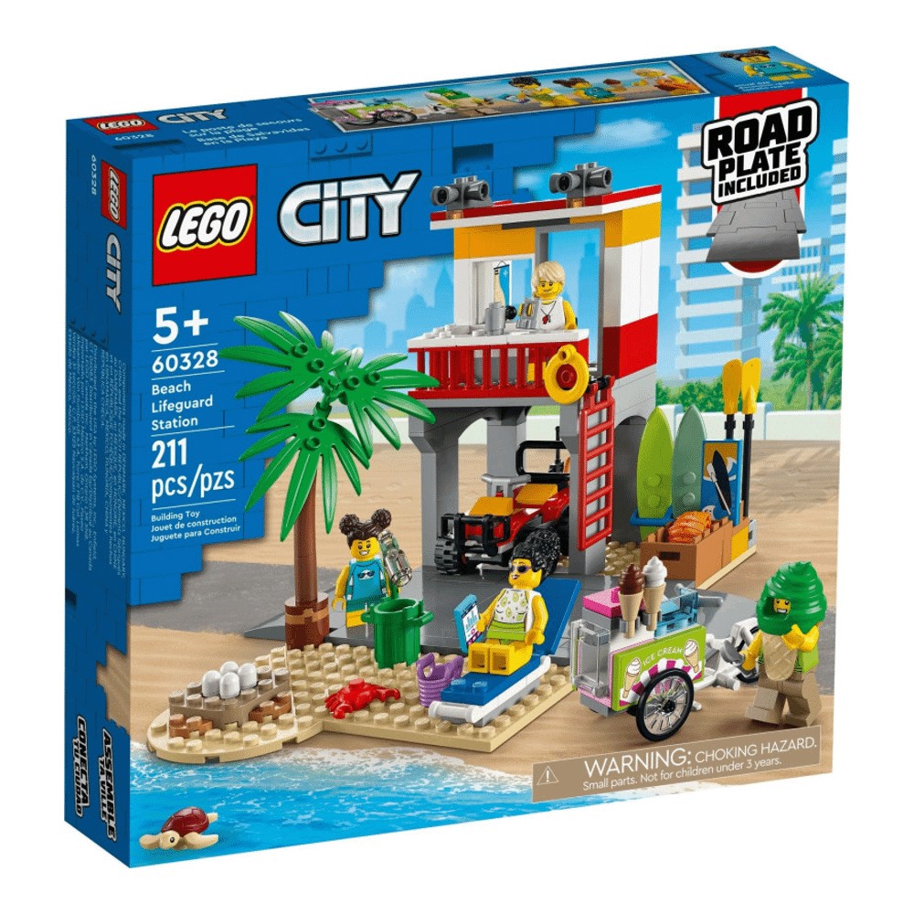 Конструктор LEGO City 60328 Станция спасателей конструктор lego city пост спасателей на пляже x1