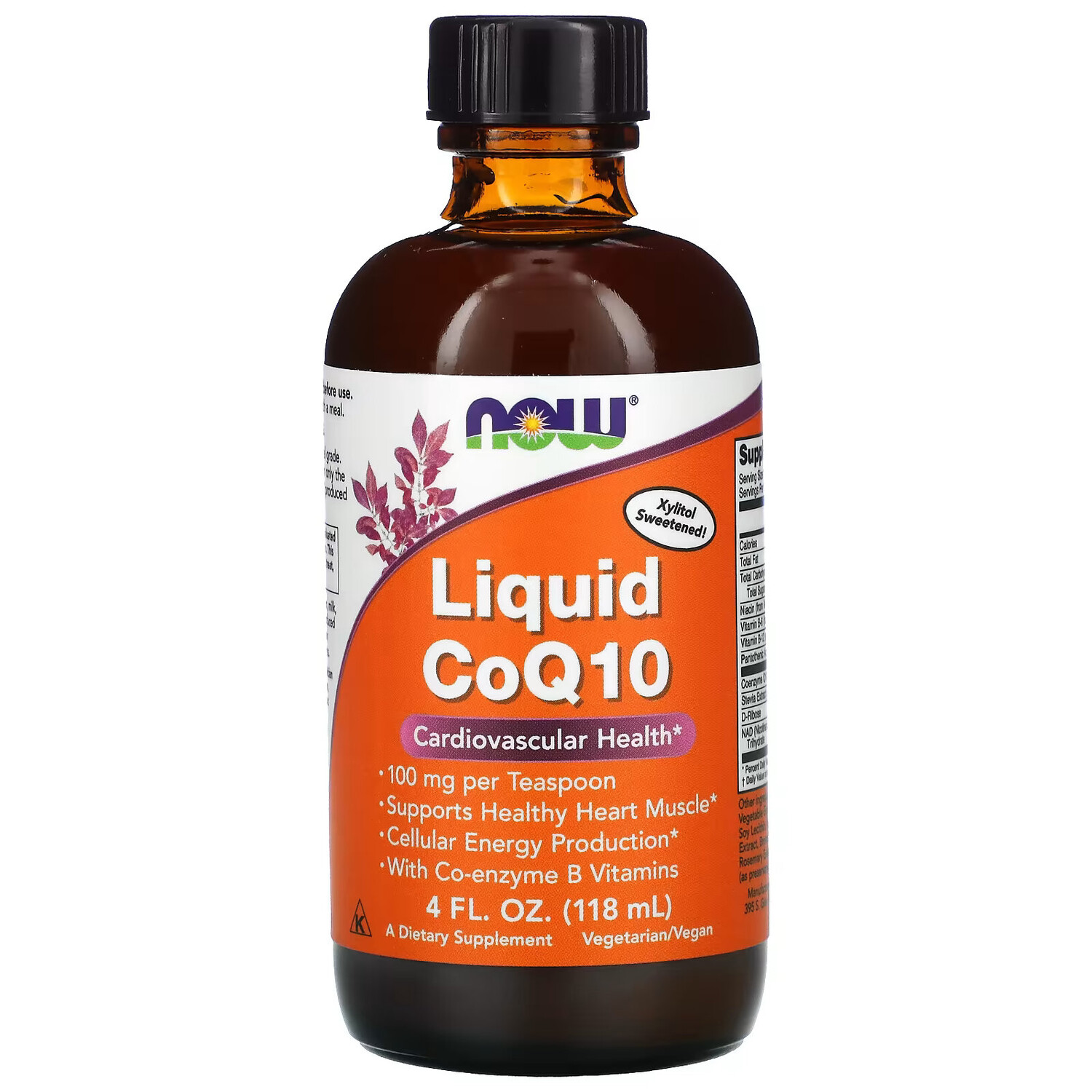 

NOW Foods, жидкий коэнзим Q10, 100 мг, 118 мл
