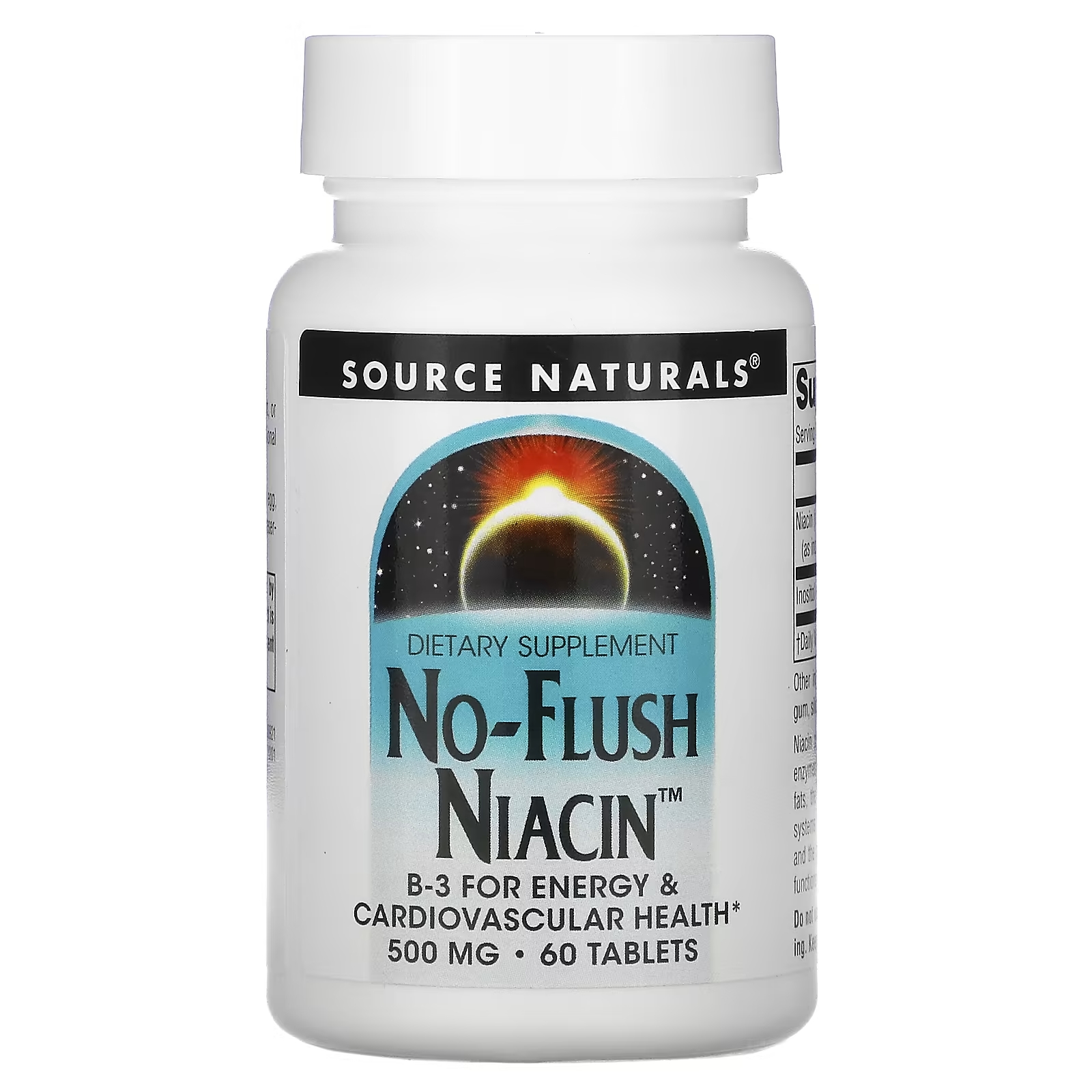 Source Naturals ниацин не вызывает приливов крови 500 мг, 60 таблеток цена и фото