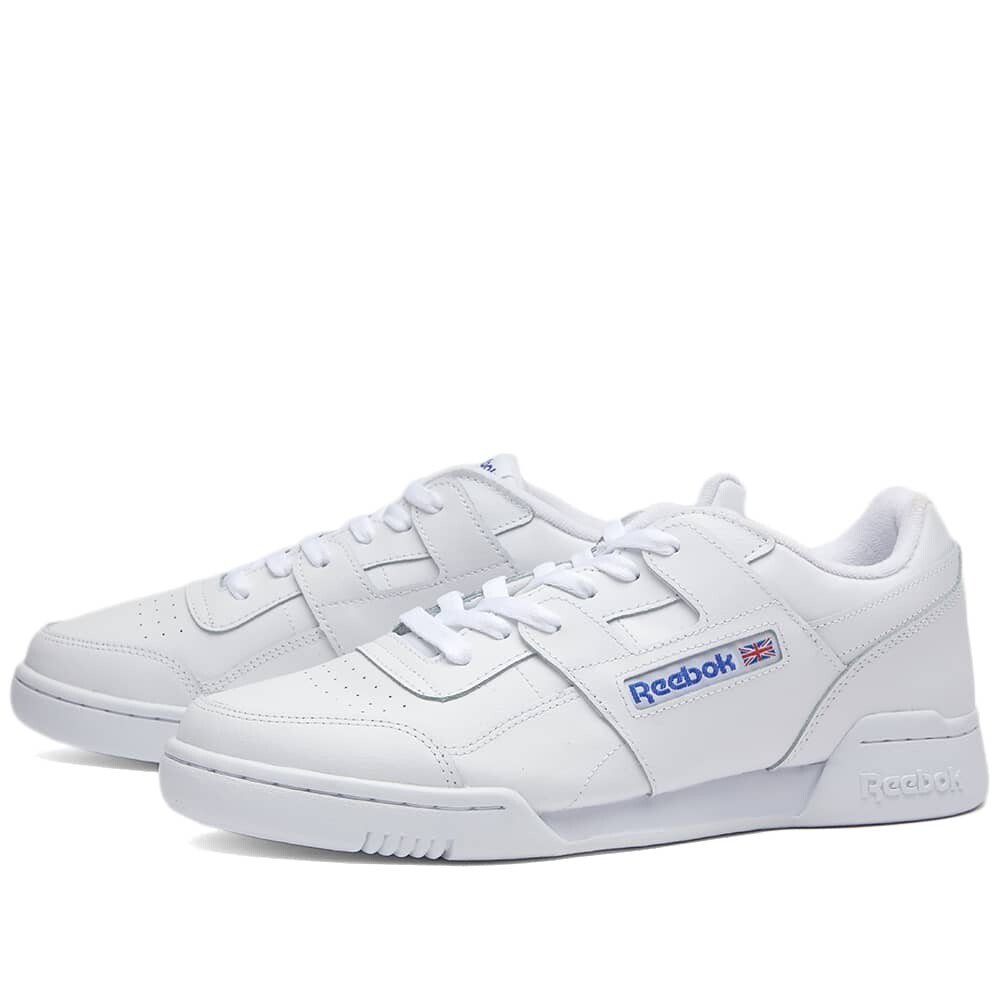 

Кроссовки Reebok Workout Plus, белый/синий