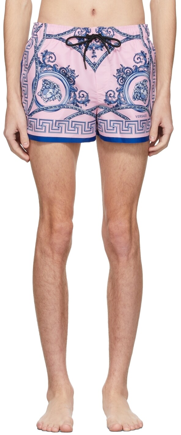 

Розово-синие плавки 'La Coupe Des Dieux' Versace Underwear