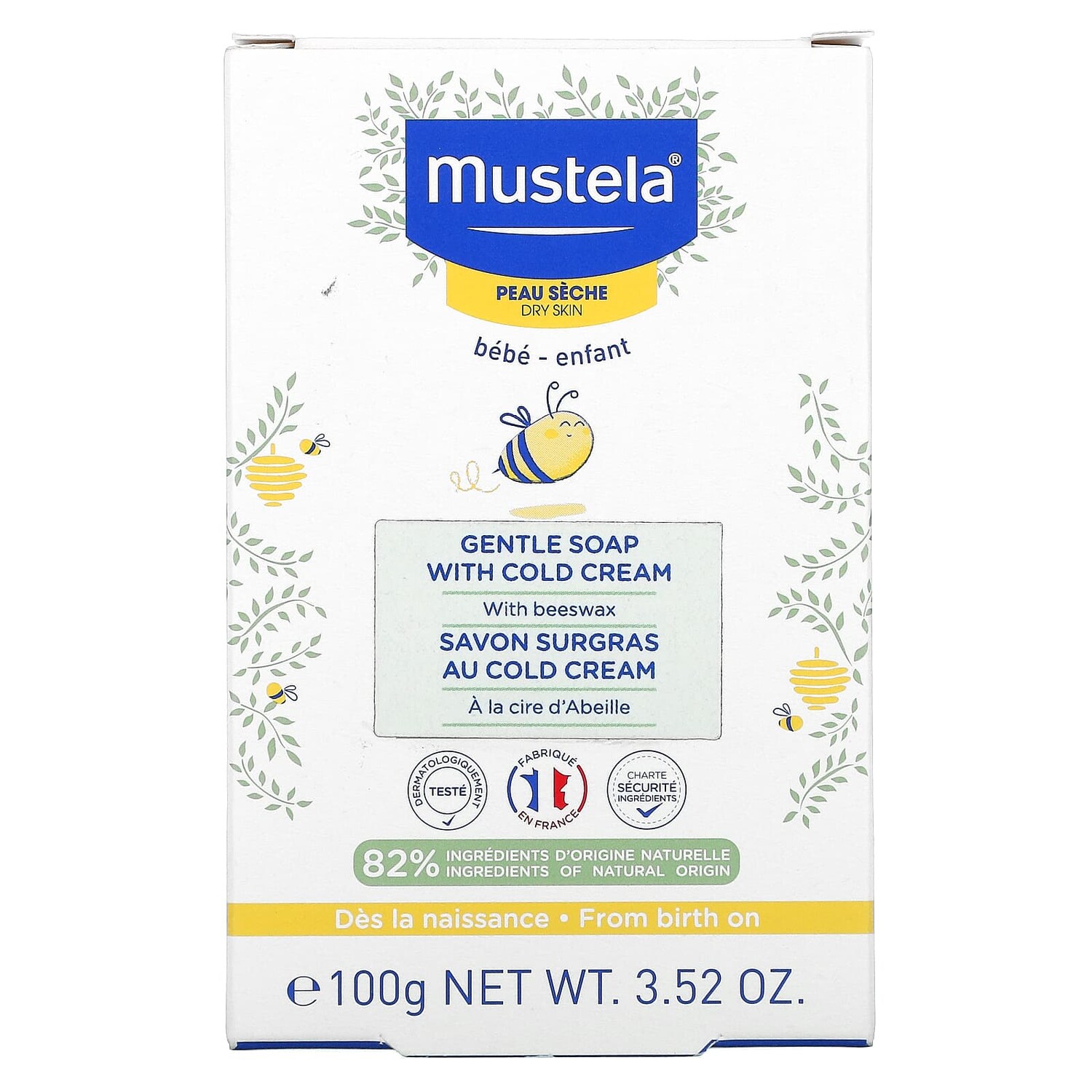 

Мягкое Мыло Mustela с холодным кремом, 100 г