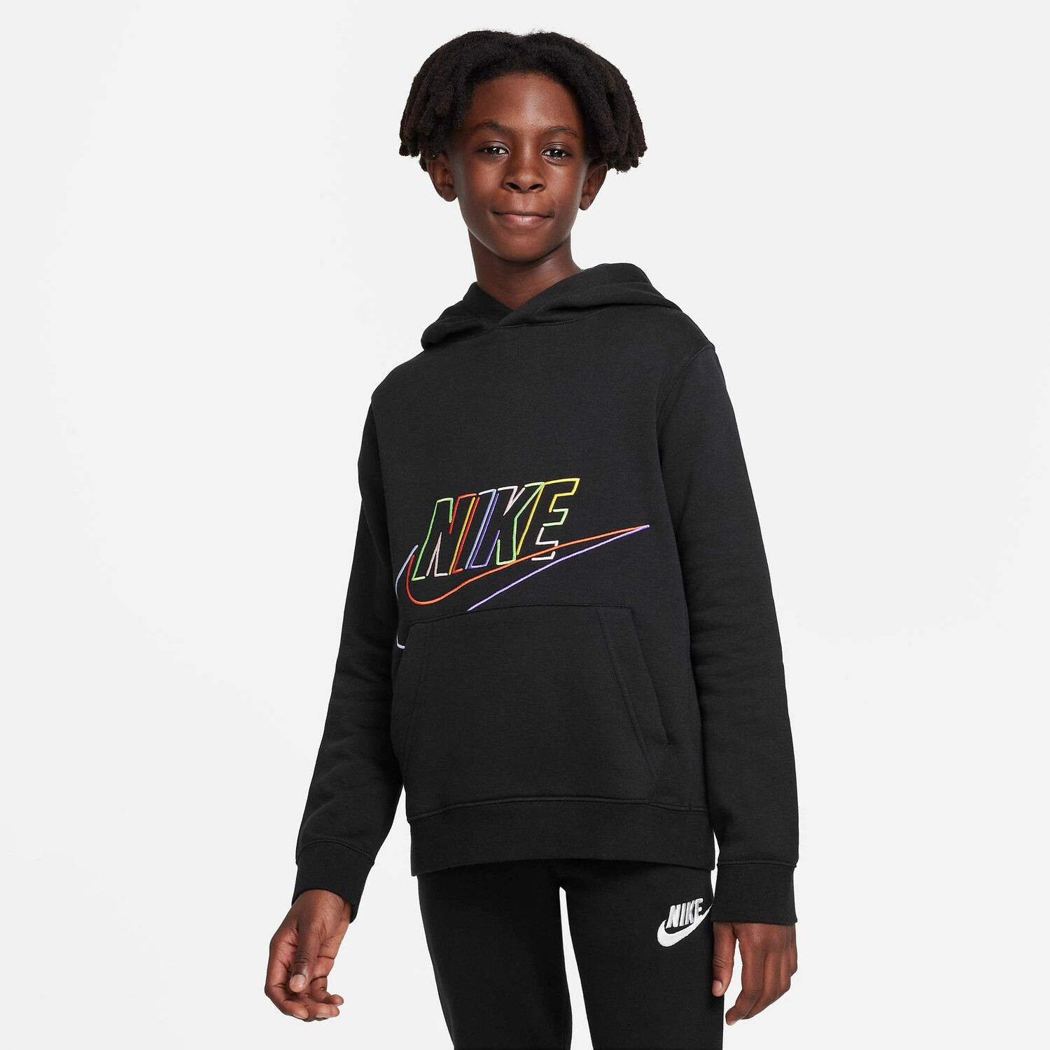 

Детская толстовка с капюшоном Nike Sportswear HBR Core, черный