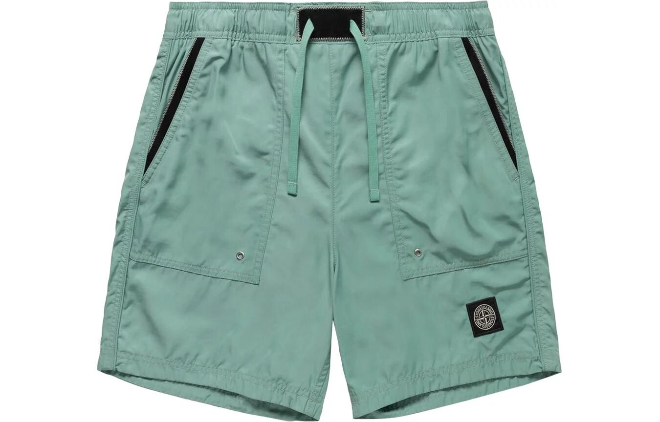 

Повседневные шорты унисекс светло-зеленый Stone Island, светло-зеленый