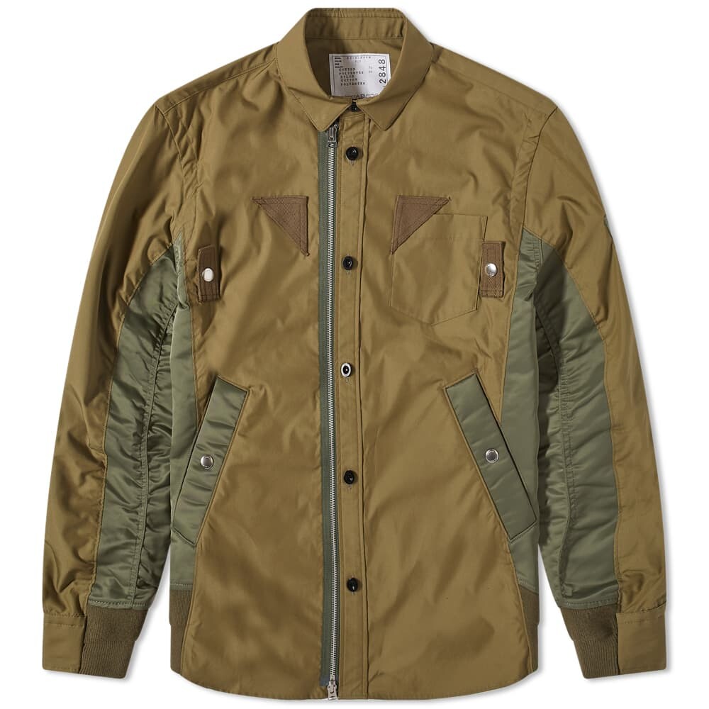 

Хлопковая верхняя рубашка Weather MA-1 Sacai