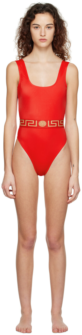 

Красный Комбинезон Greca Versace Underwear
