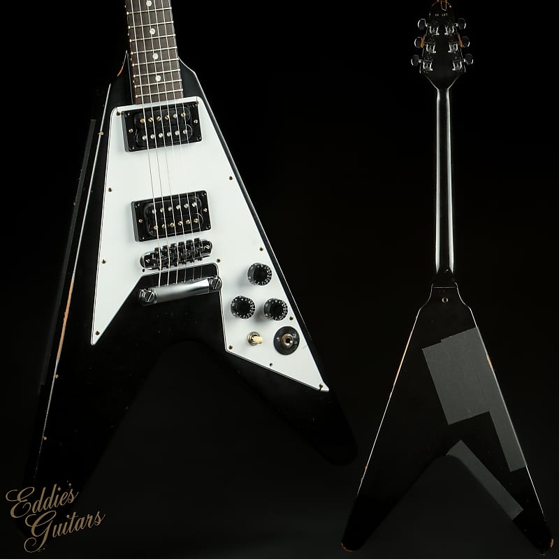 Электрогитара Gibson Custom Shop Limited Edition Murphy Lab Kirk Hammett 1979 Flying V Ebony