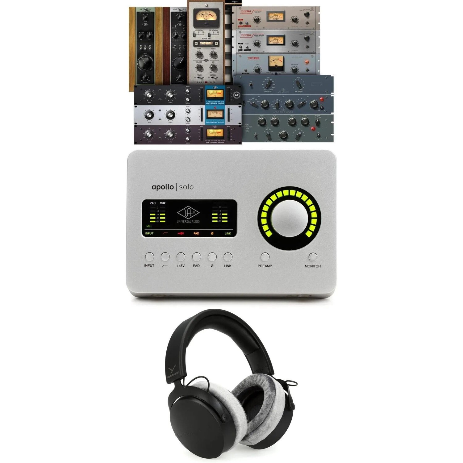 

Новый аудиоинтерфейс USB-C и наушники Universal Audio Apollo Solo Heritage Edition