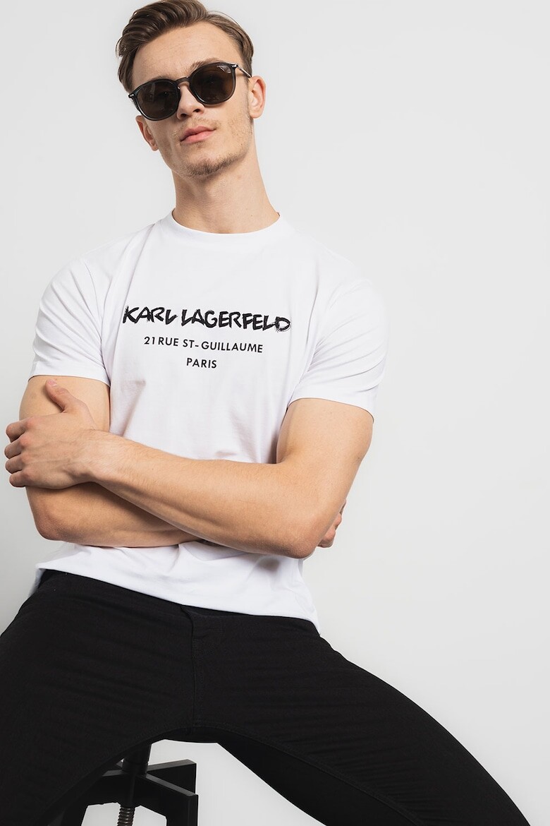

Футболка с контрастным логотипом Karl Lagerfeld, белый