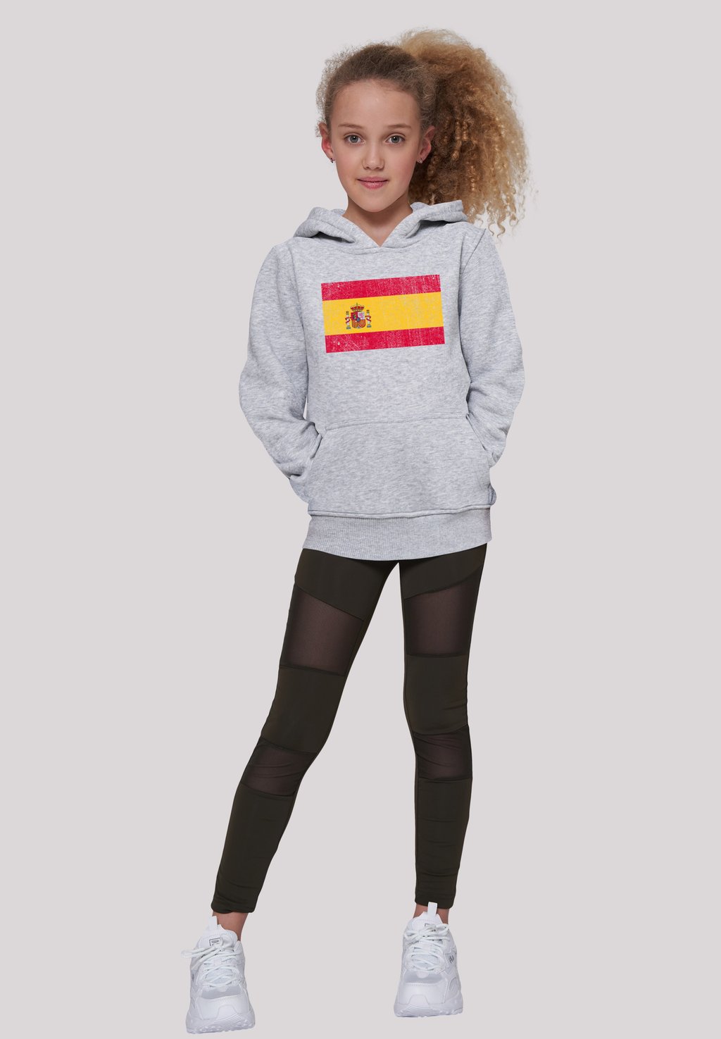 Толстовка SPAIN SPANIEN FLAGGE DISTRESSED F4NT4STIC, цвет heather grey