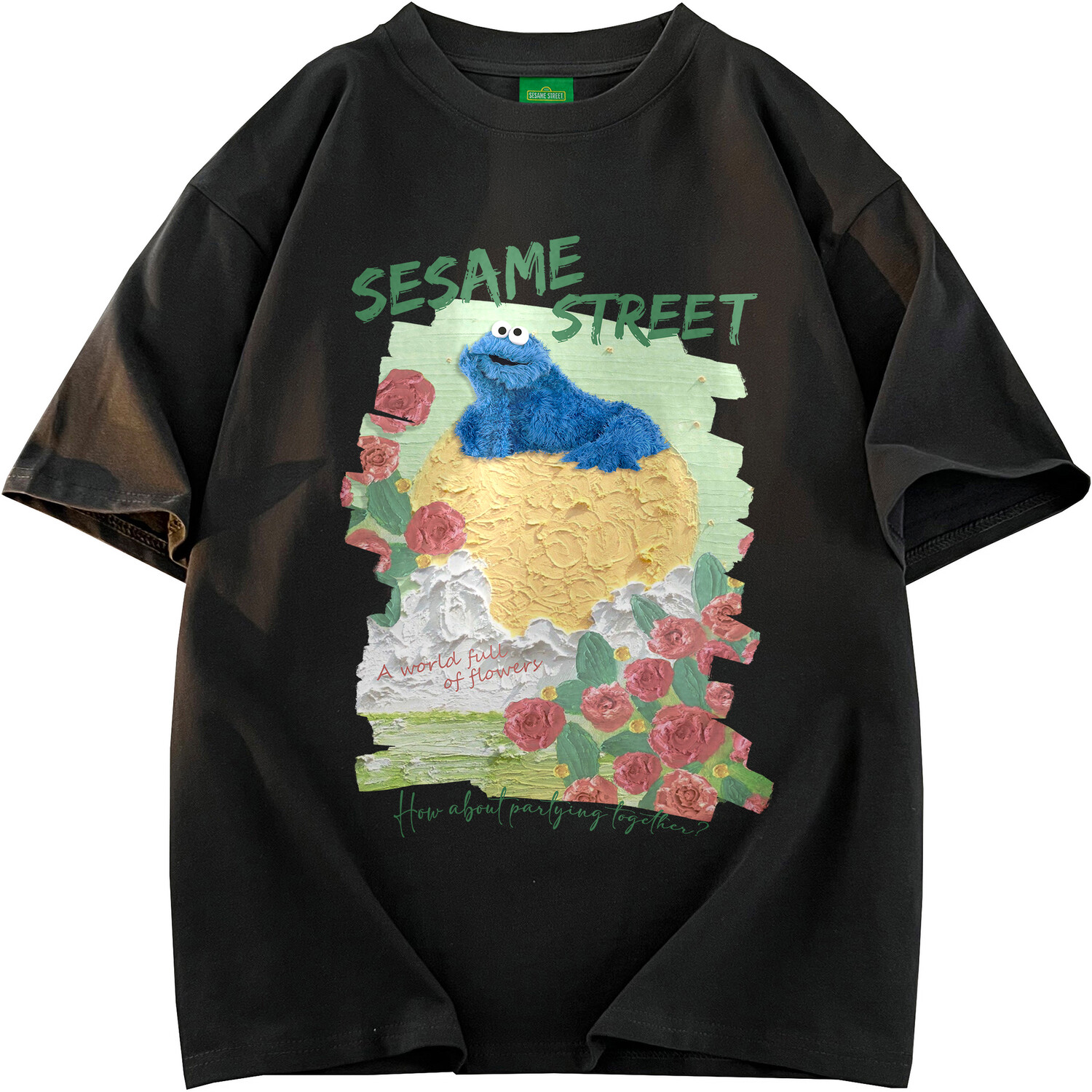 

Футболка унисекс Sesame Street, темно-синий