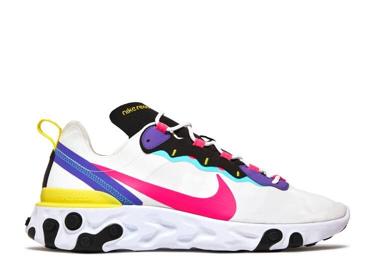 

Кроссовки Nike REACT ELEMENT 55 'HYPER PINK', белый, Белый;серый