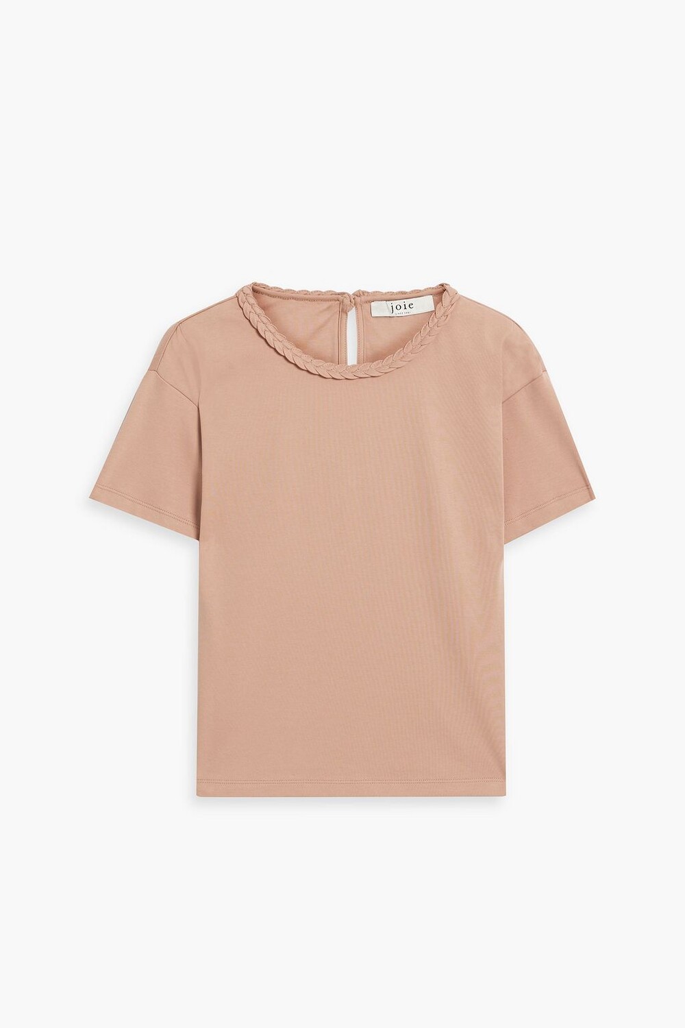 

Футболка Sola из хлопкового джерси с тесьмой JOIE, песочный