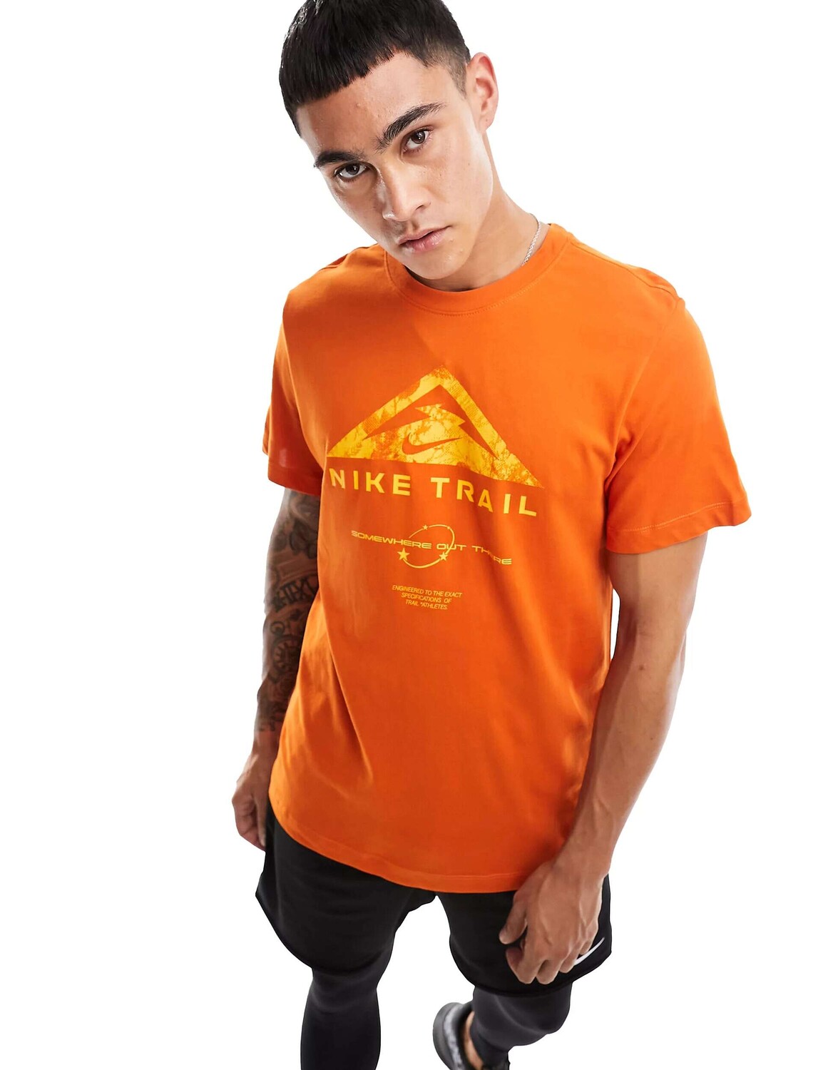 

Оранжевая футболка с рисунком Nike Trail Dri-FIT, Оранжевый