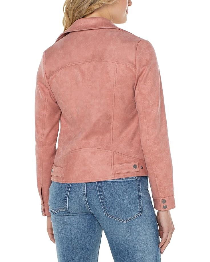 Куртка Liverpool Los Angeles Faux Leather Moto Jacket, цвет Coral Haze