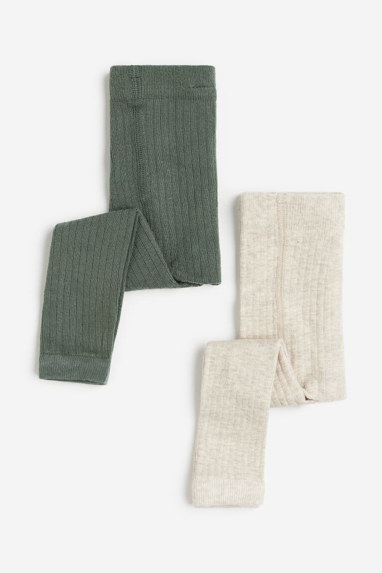 

Комплект из 2 резиновых трикотажных колготок без ножек H&M