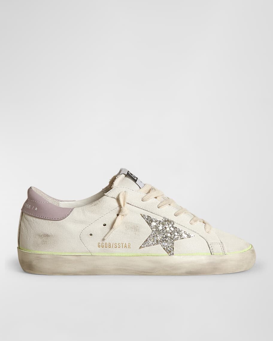 

Кожаные низкие кеды с блестками Superstar Golden Goose