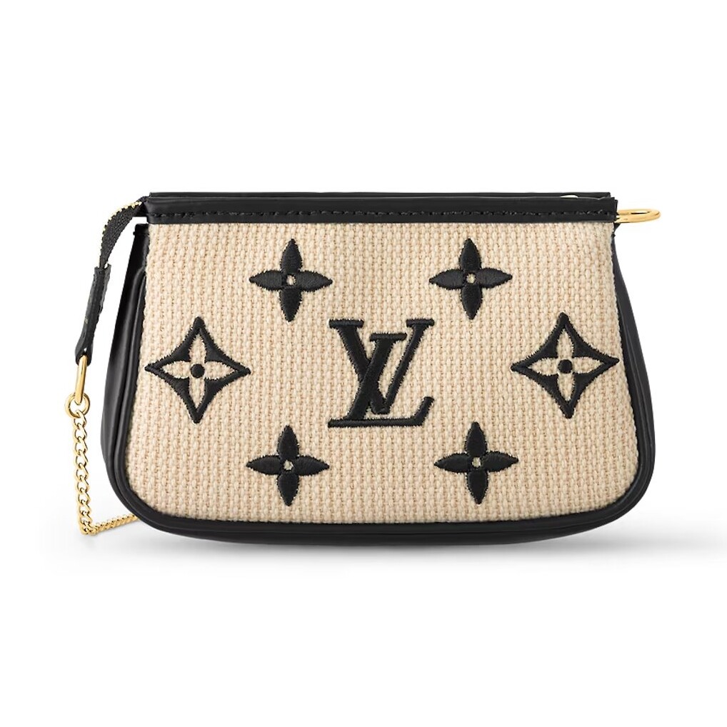 

Клатч Louis Vuitton Mini Accessoires, бежевый/черный