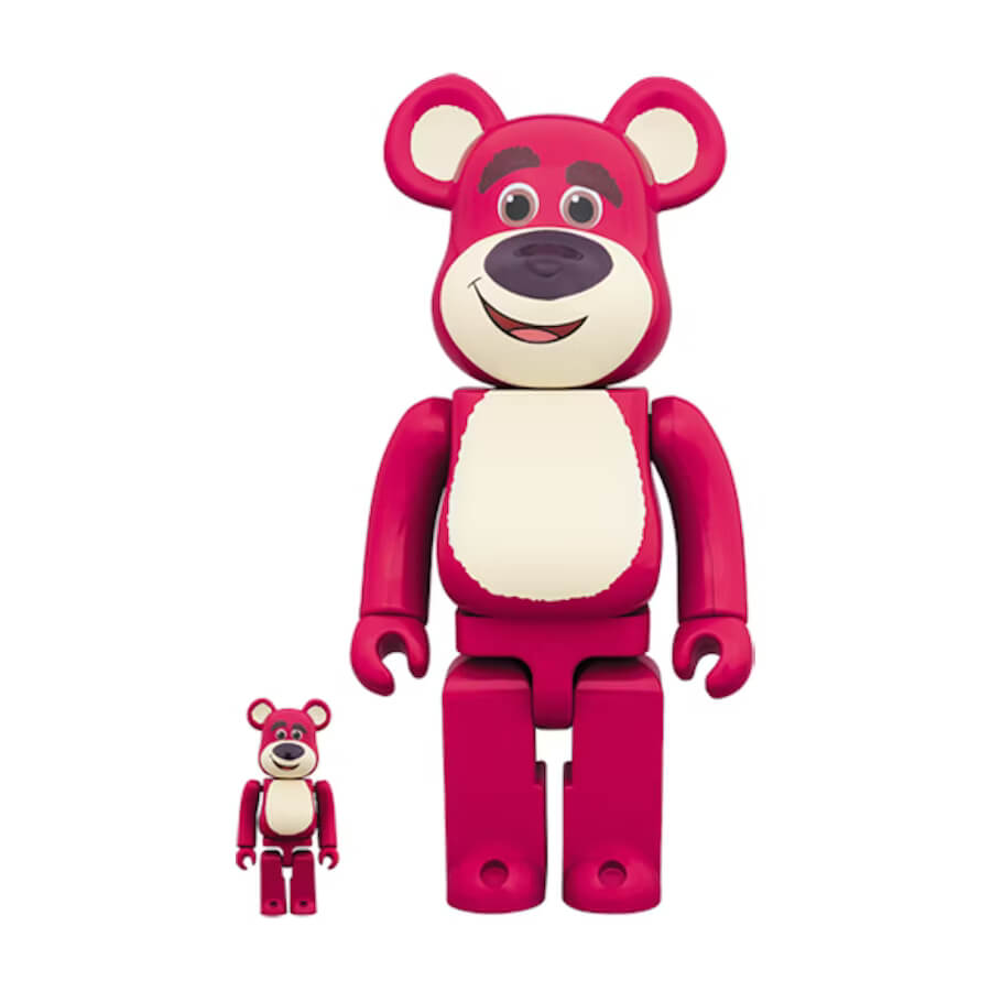Набор фигурок Bearbrick Rozzo 100% & 400%, 2 предмета, розовый/бежевый/фиолетовый пазл из мультфильма история игрушек 300 500 1000 шт