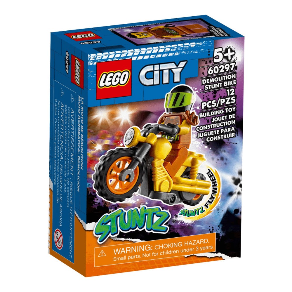 Конструктор LEGO City Stuntz 60297 Разрушительный трюковый мотоцикл конструктор lego city разрушительный трюковый мотоцикл 60297