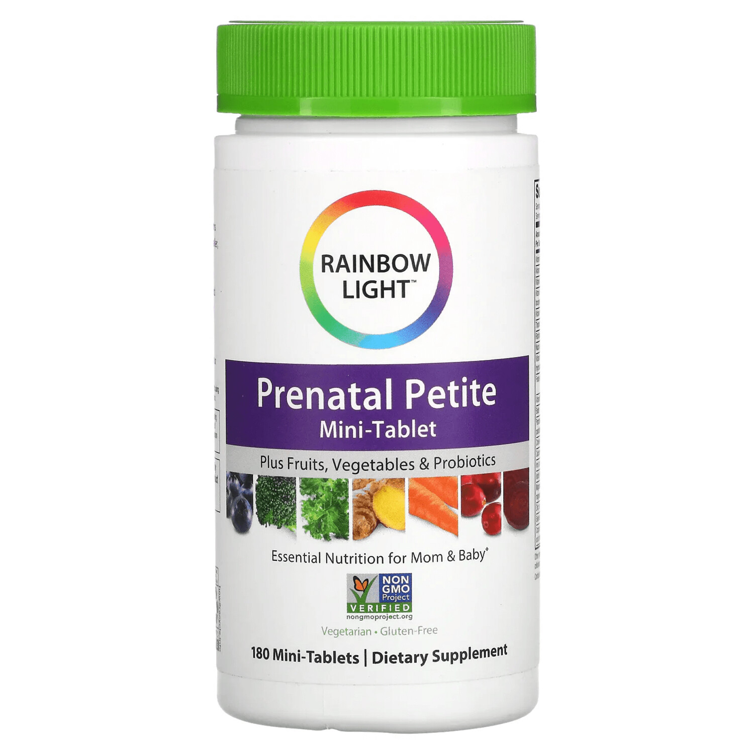 

Prenatal Petite, 180 мини-таблеток, Rainbow Light
