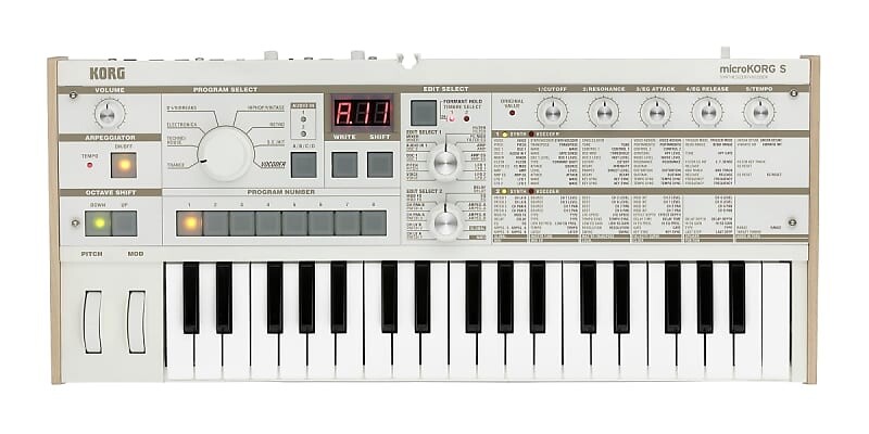 

Korg microKORG со встроенной акустической системой, цветовая схема White/Tan MICROKORGS