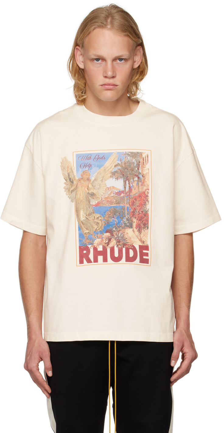 

Off-White Футболка с ангелом Rhude