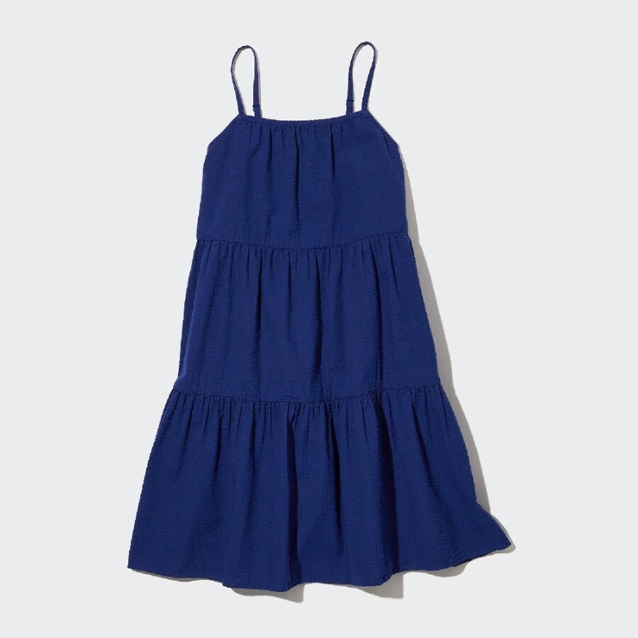 

Платье Uniqlo Girls Seersucker Camisole, синий
