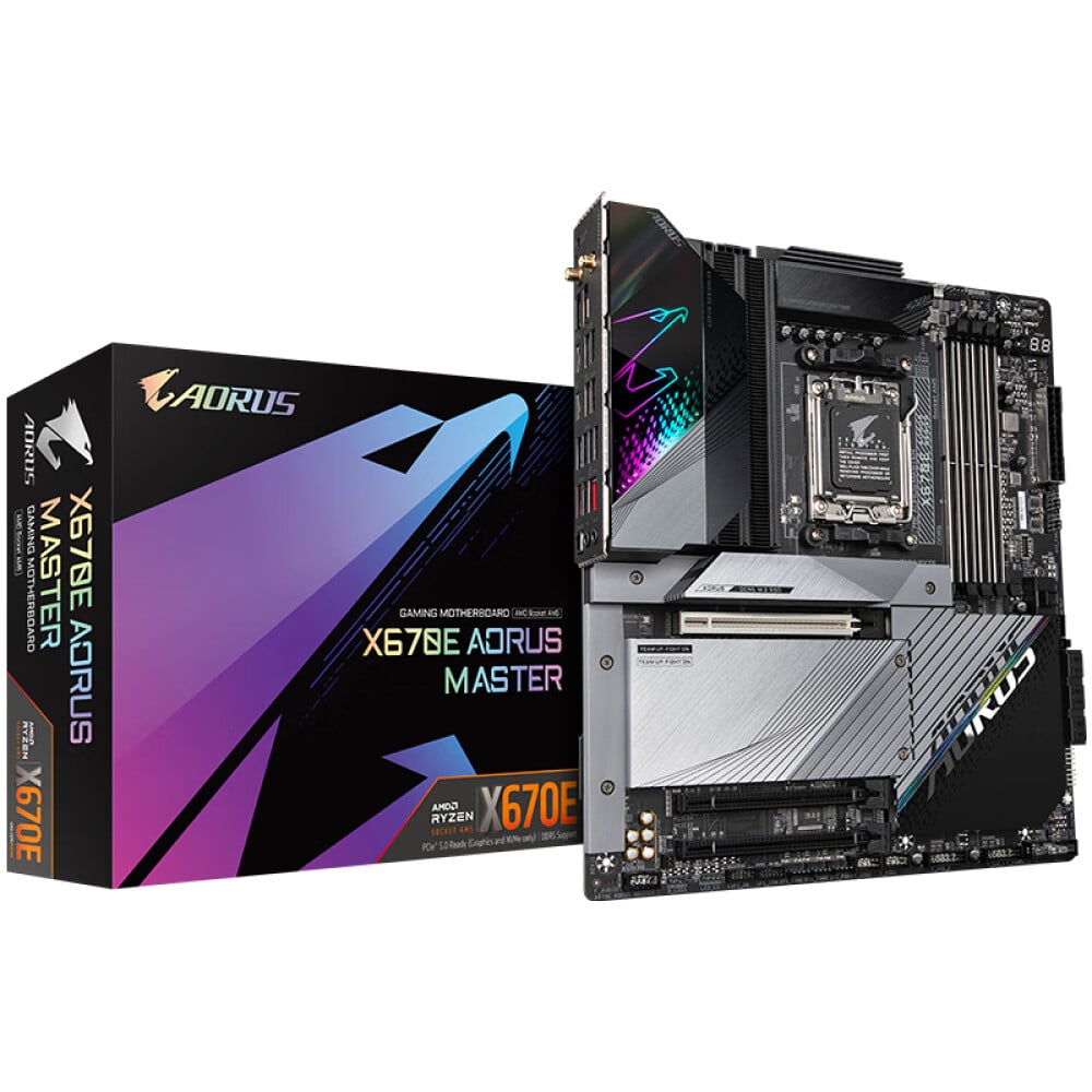 Материнская плата Gigabyte X670E AORUS MASTER, AM5, DDR5, WIFI – купить по  выгодным ценам с доставкой из-за рубежа через сервис «CDEK.Shopping»