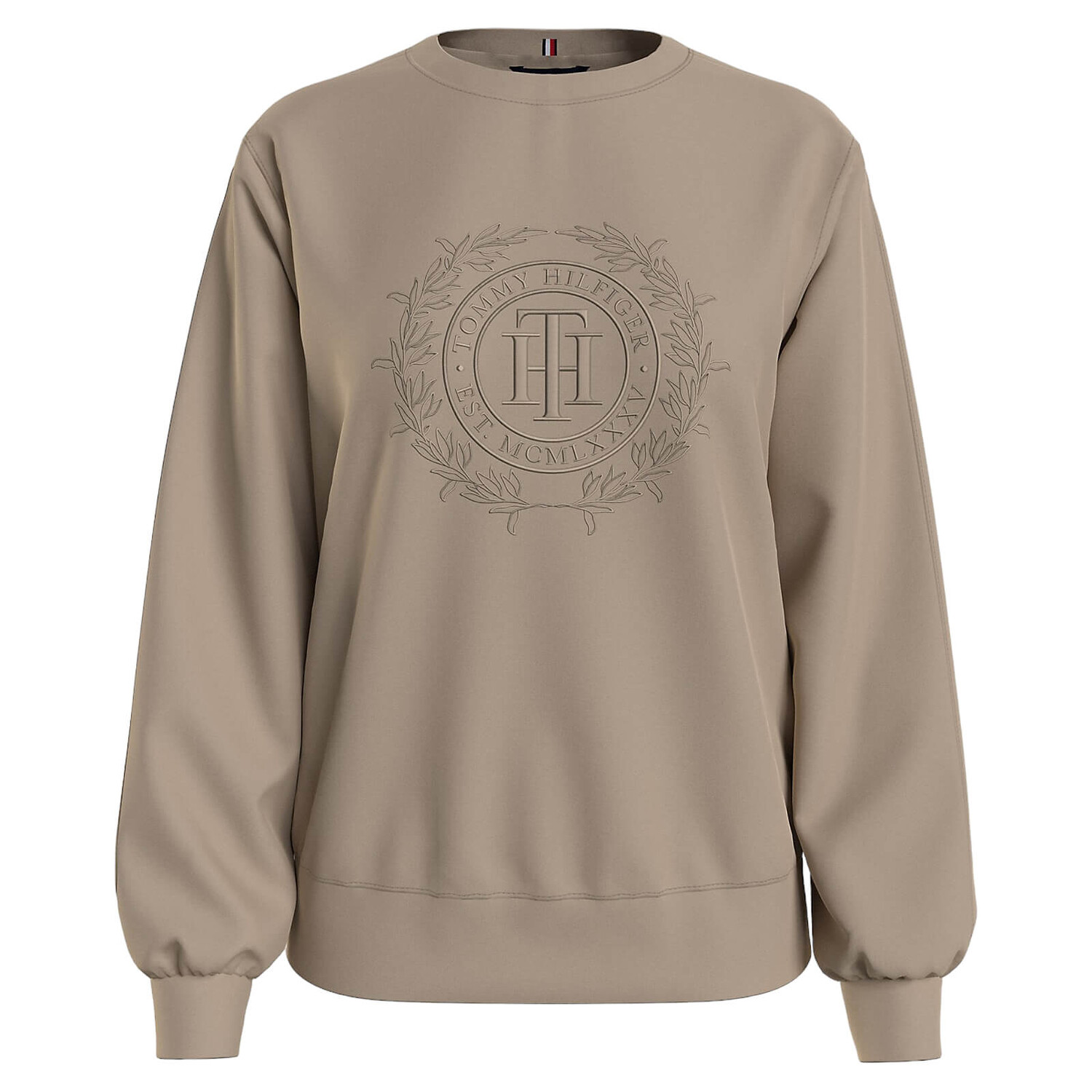 

Свитшот Tommy Hilfiger Relaxed Fit Crest Logo, песочный