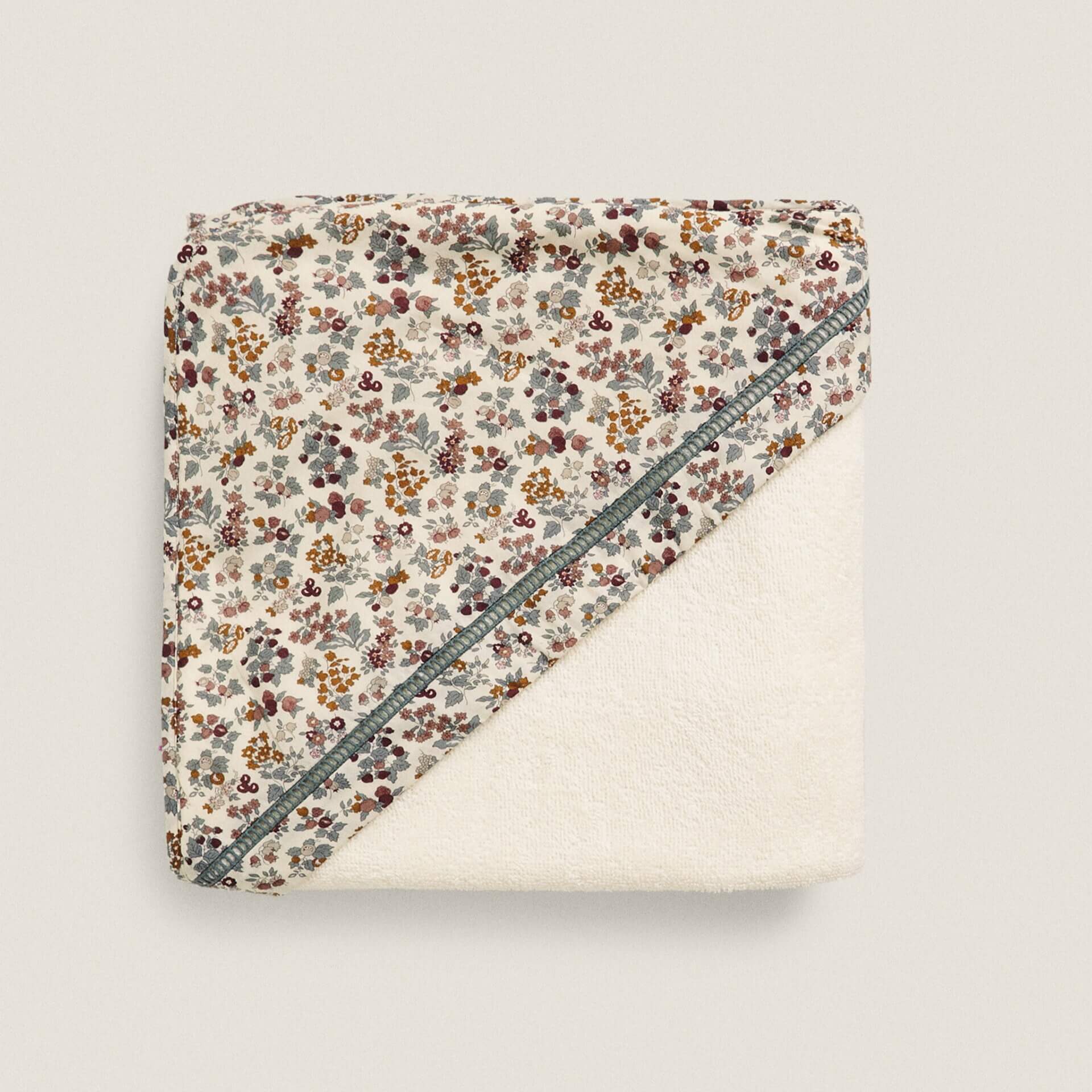 Полотенце с капюшоном Zara Home Floral Print Fabric Children's Cotton детское хлопковое полотенце накидка минни маус с капюшоном
