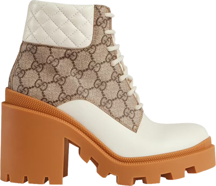 Кроссовки Gucci Wmns GG Ankle Boot Beige, бежевый - фото