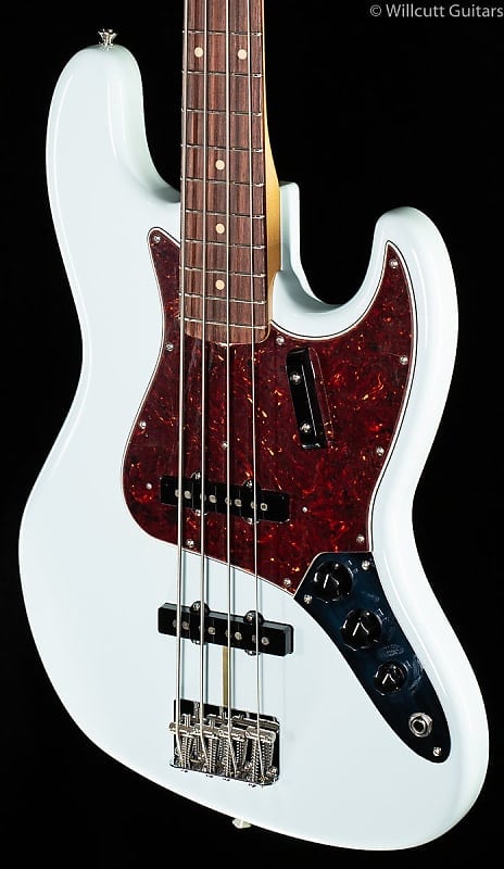 Бас-гитара Fender American Original '60s Jazz Bass Sonic Blue Bass - V1972248-9.18 lbs - фото