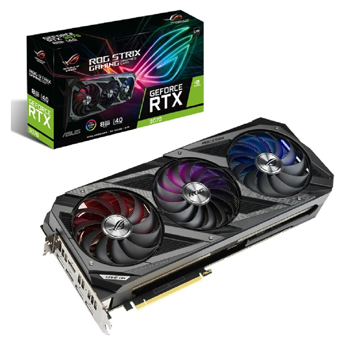 Видеокарта Asus ROG Strix GeForce RTX3060 Ti V2 LHR, 8GB цена и фото