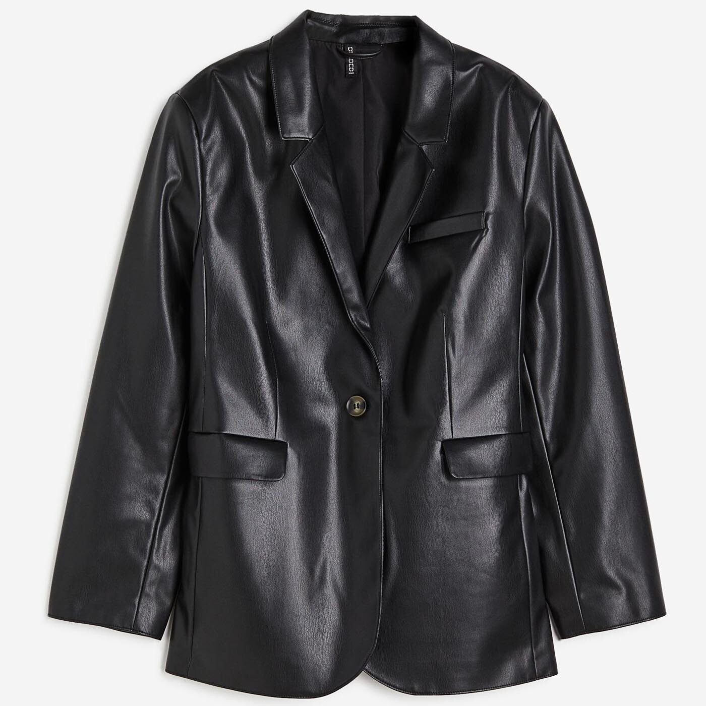 

Жакет H&M Single-breasted, черный