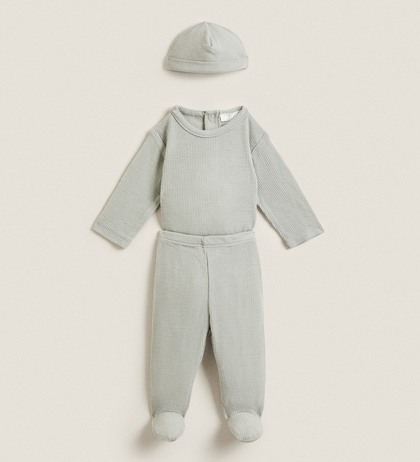 

Комплект одежды Zara Home Newborn, 3 предмета, серый