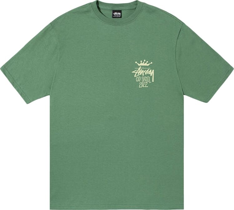 

Футболка Stussy Old Skool 22 Tee 'Green', зеленый