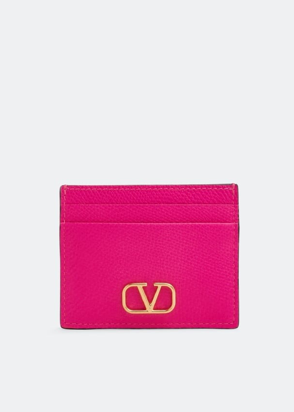 

Картхолдер VALENTINO GARAVANI VLogo Signature card case, розовый