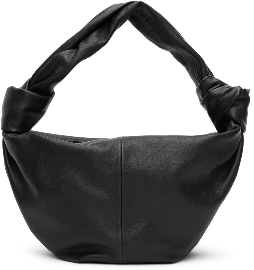 

Черная сумка с двойной узлом и ручкой сверху Bottega Veneta, Черный