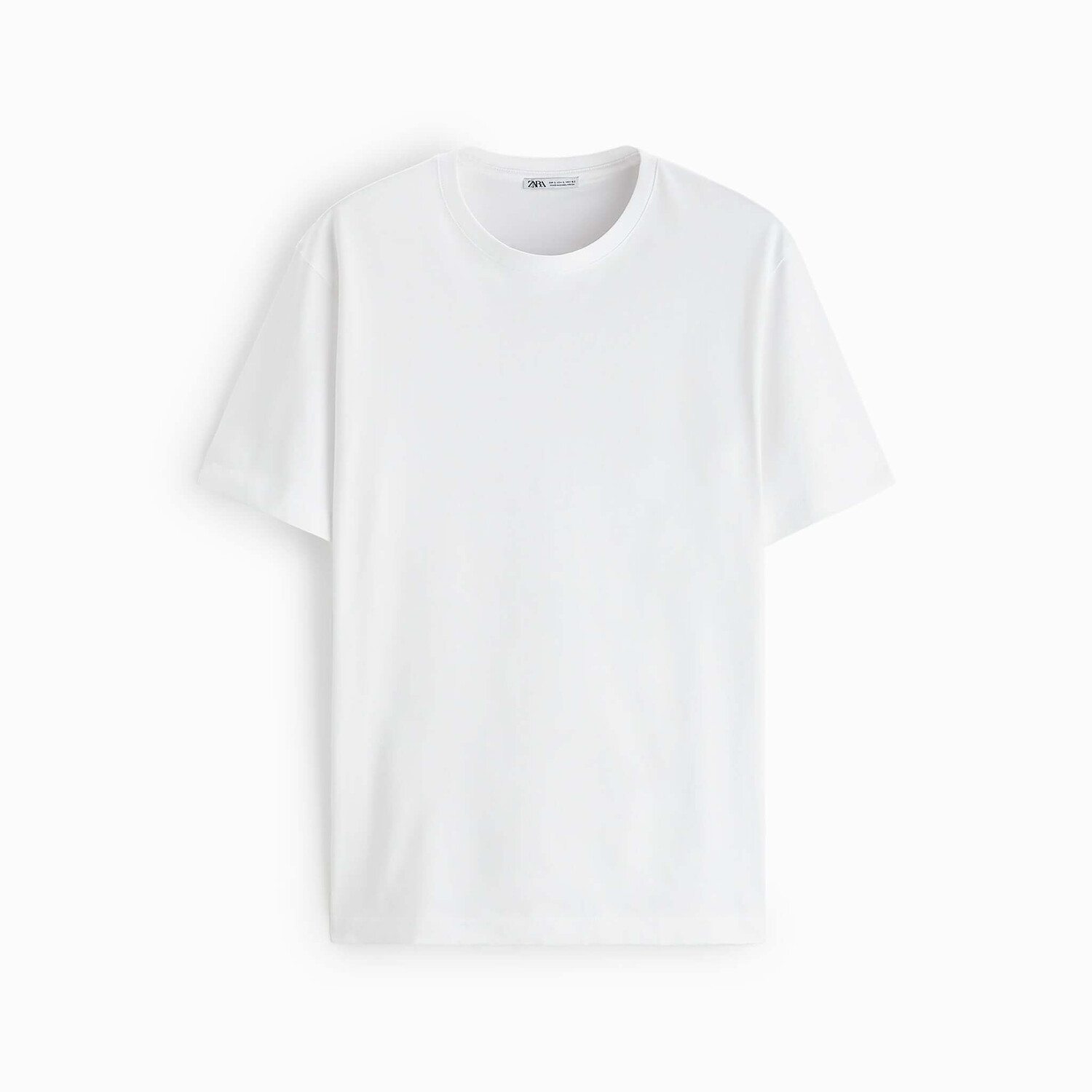 

Футболка Zara Basic Medium Weight, белый