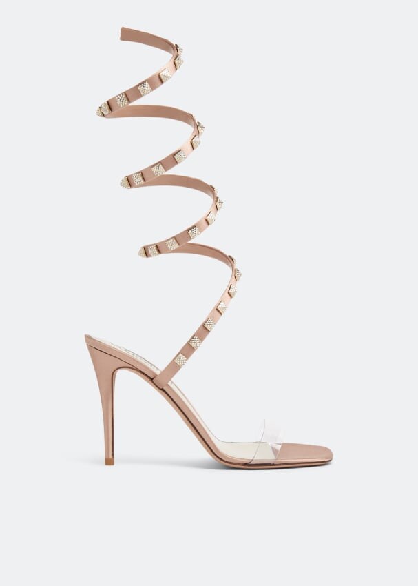

Сандалии VALENTINO GARAVANI Rockstud sandals, бежевый
