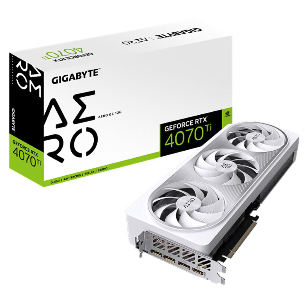 

Видеокарта дискретная Gigabyte RTX 4070 TI AERO OC 12GB D Snow Eagle
