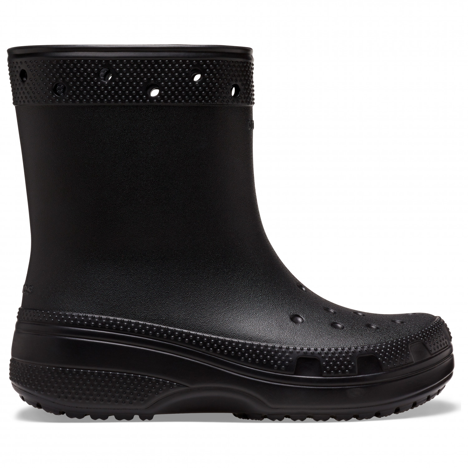 цена Резиновые сапоги Crocs Classic Rain Boot, черный